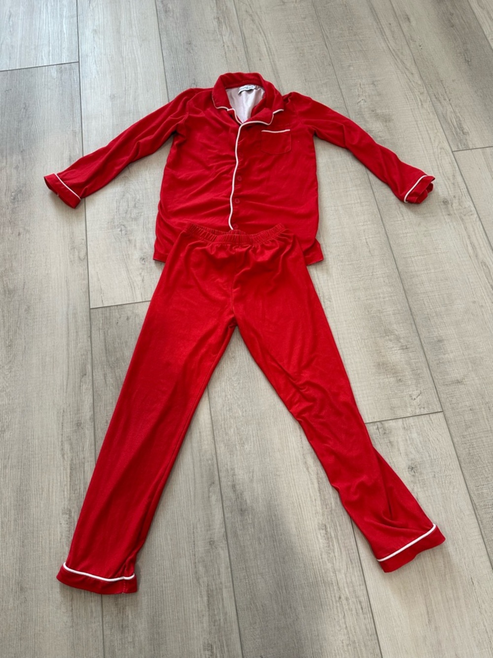 Classic Red Kids Pajama Set - From Etsy Seller Kids size 8